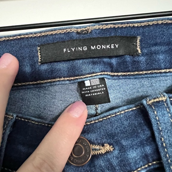 Flying Monkey Dark Wash Denim Skinny Jeans - Picture 3 of 5